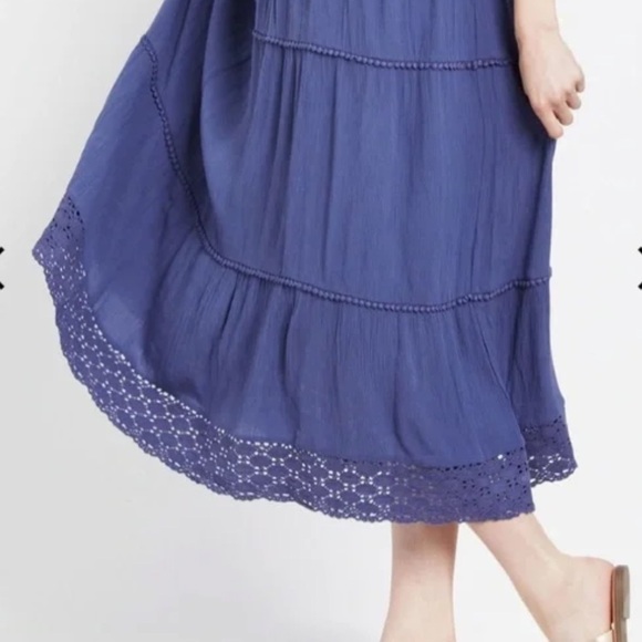 MOTHERHOOD maternity maxi dress in blue size S - Picture 3 of 13